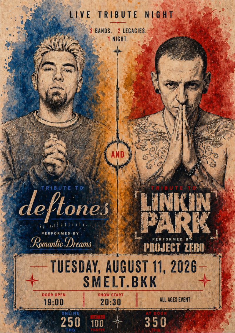 Deftones And Linkin Park Live Tribute Night at SMELT.BKK