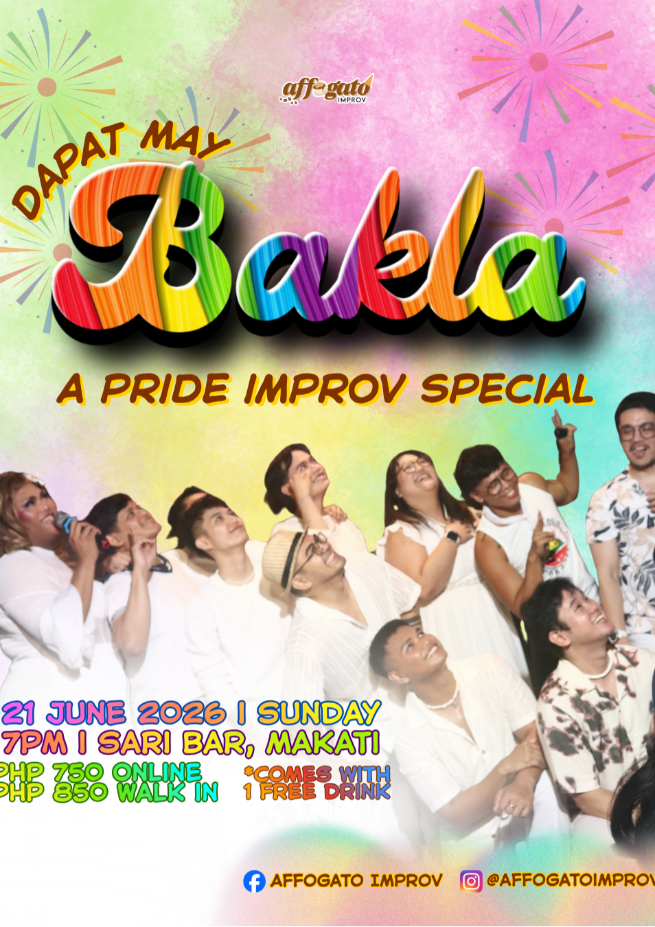 Dapat May Bakla: A Pride Improv Show by Affogato