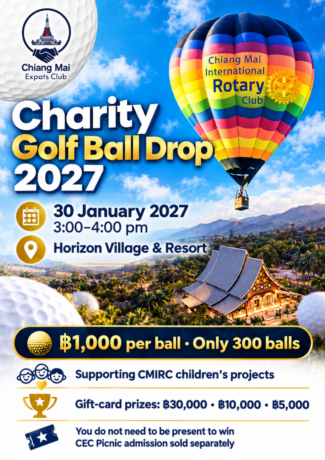 Charity Golf Ball Drop 2027