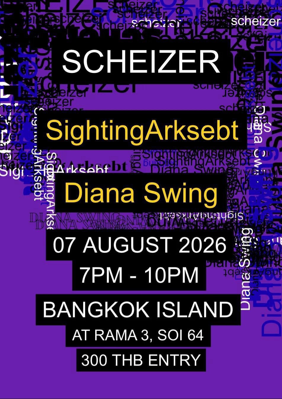 scheizer, SightingArksebt & Diana Swing