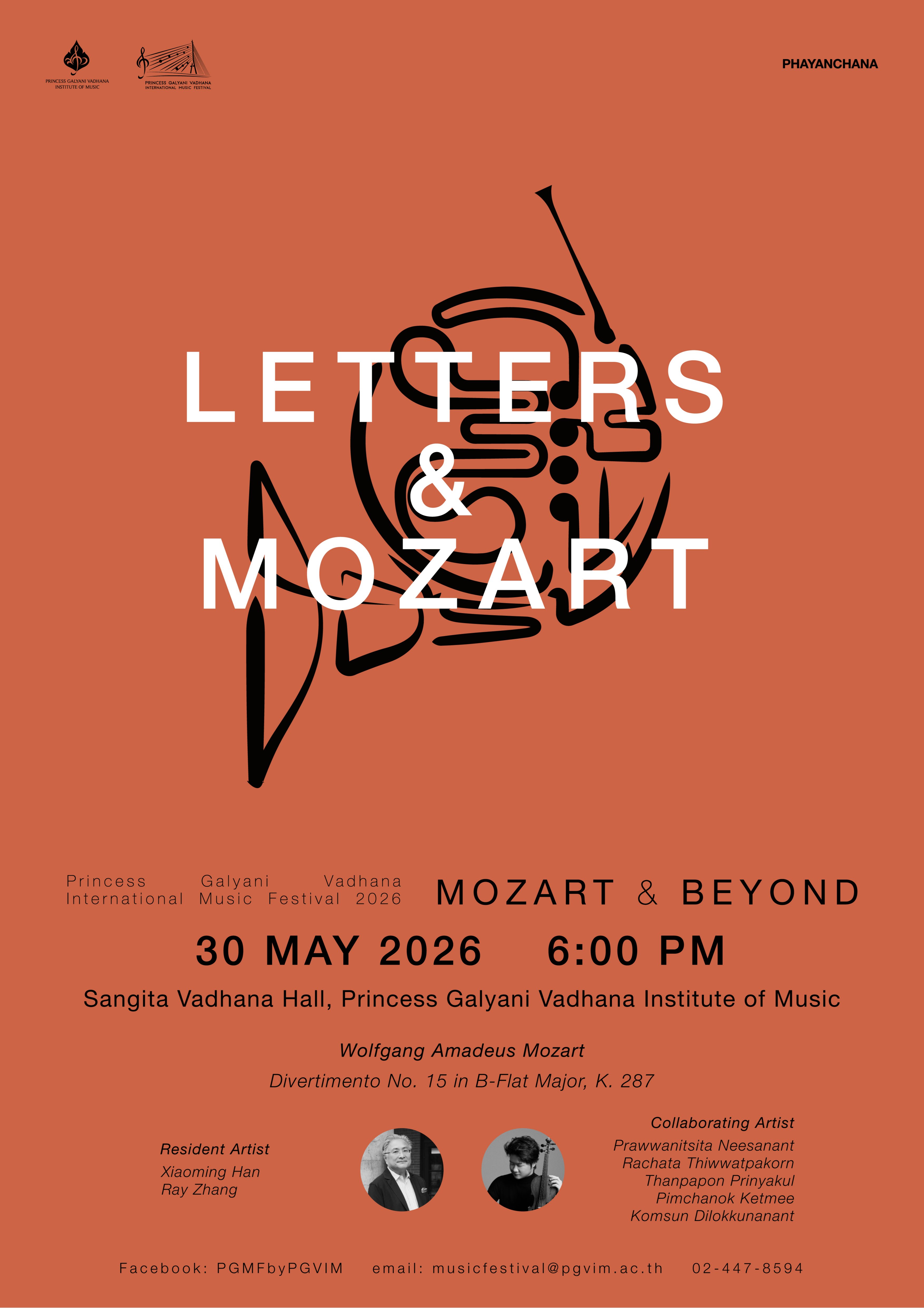 PGMF 2026: Letters and Mozart