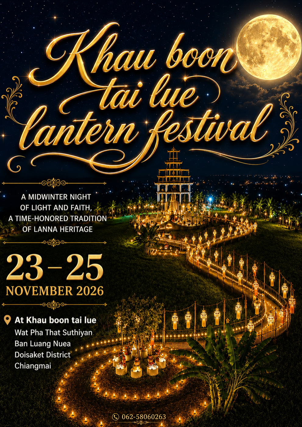Khua Boon Tai Lue Lantern Festival – Yi Peng Chiang Mai