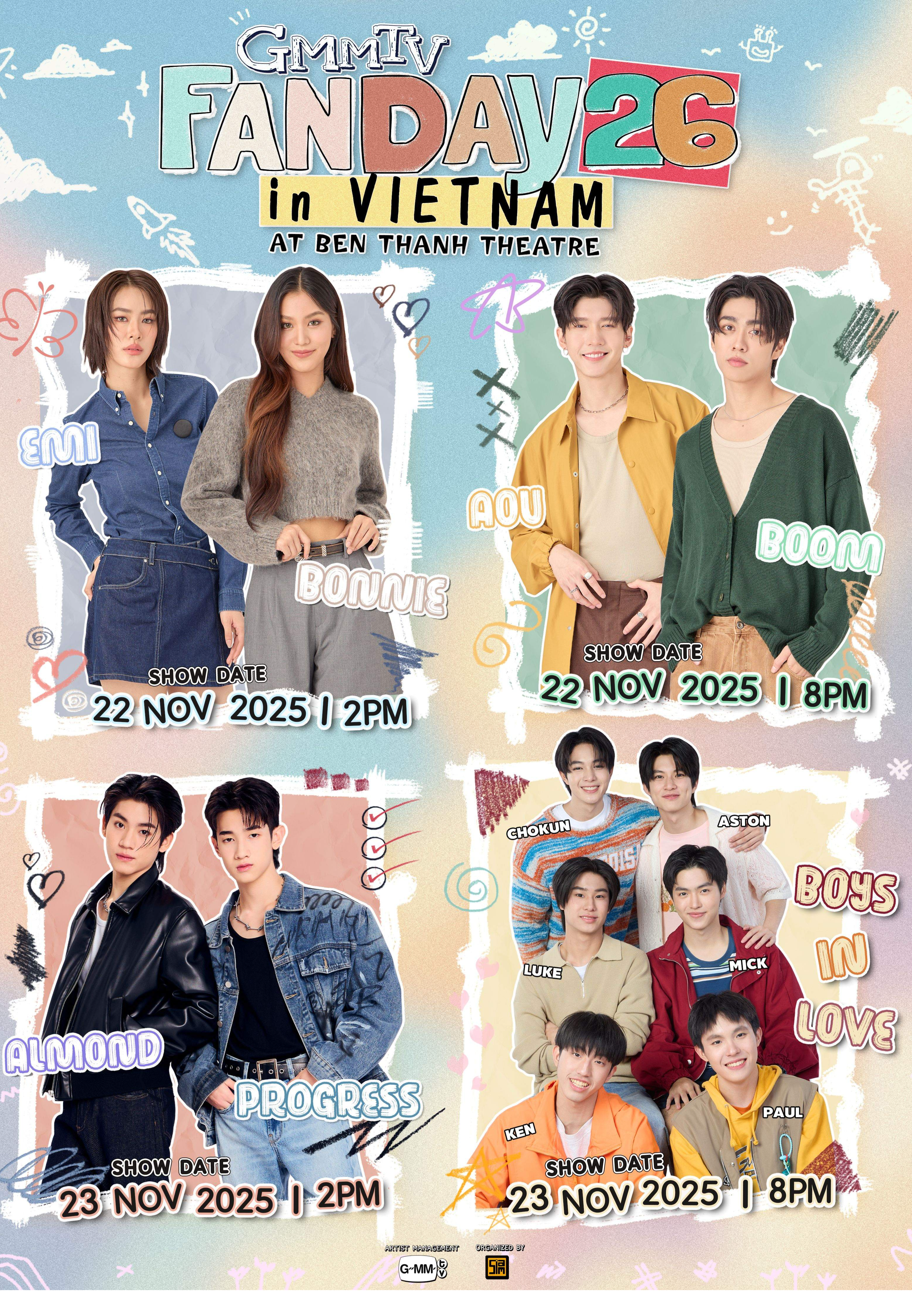 BounPrem FANDAY ポスター GMM TV FANDAY 26 IN VIETNAM - Ticketmelon