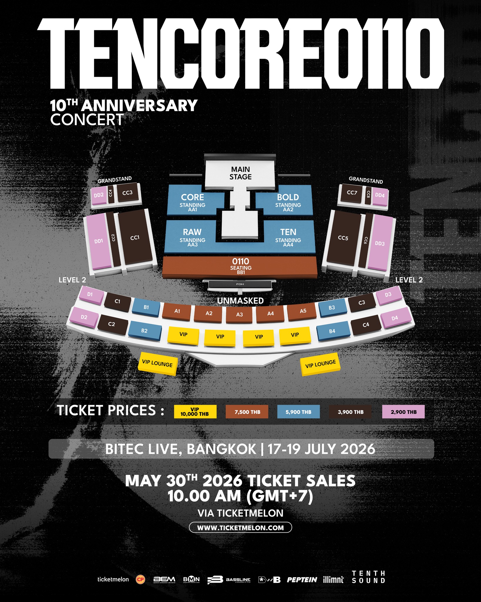 TEN : CORE0110 - 10th Anniversary Concert - Ticketmelon