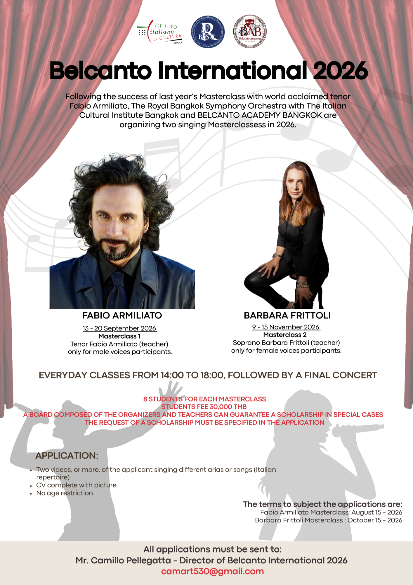 Opera Singing Masterclass 2026 in Bangkok