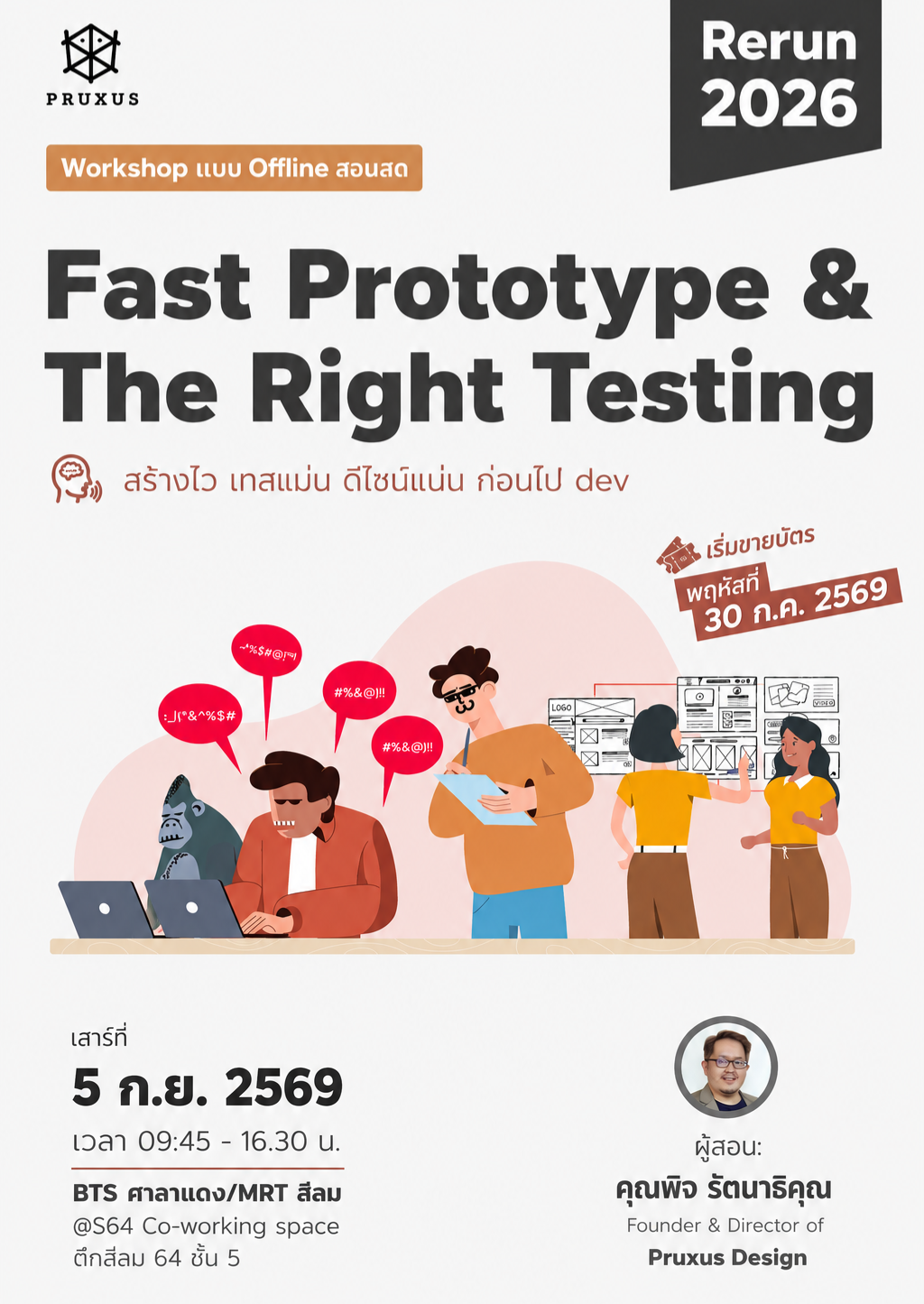 Fast Prototype and the Right Testing Workshop (Think-Aloud Usability Testing)