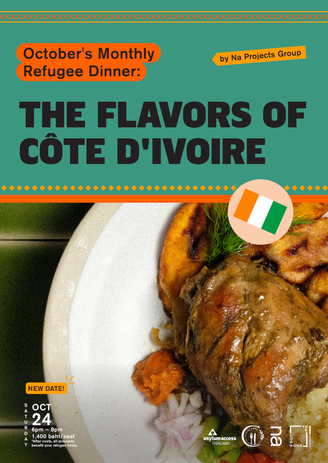 October's Refugee Dinner: The Flavors of Côte d'Ivoire