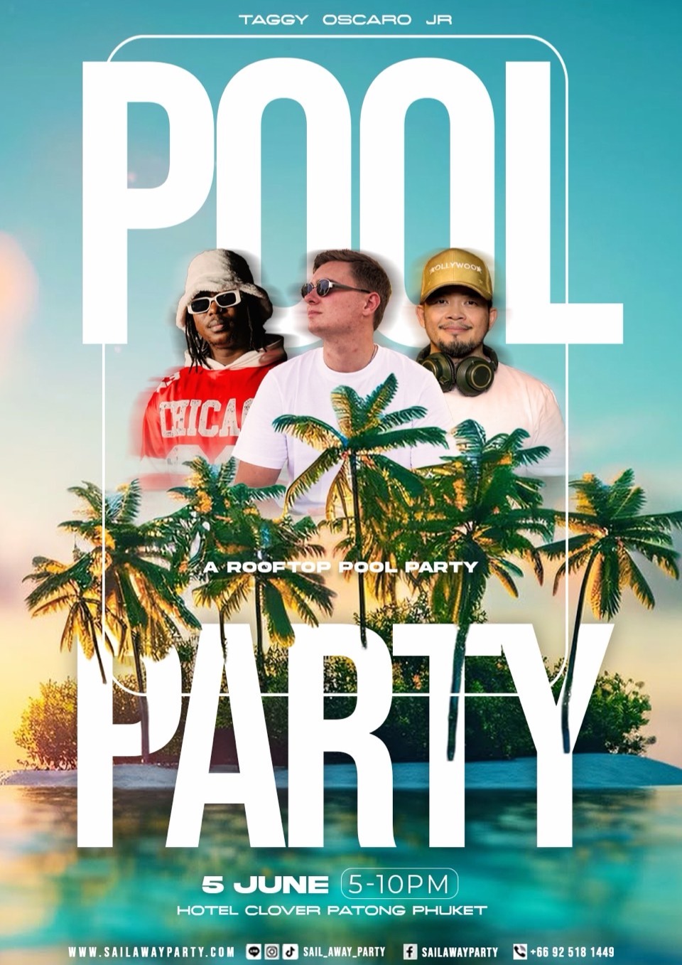 Rooftop Pool Party at Hotel Clover Patong Phuket
