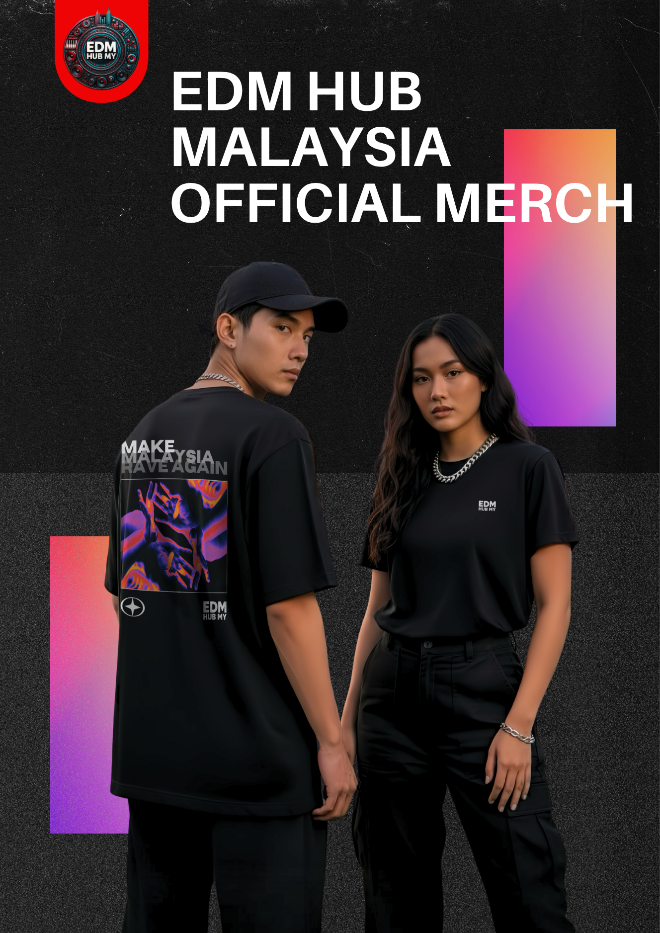 EDM Hub Official Oversized Merchandise Tee
