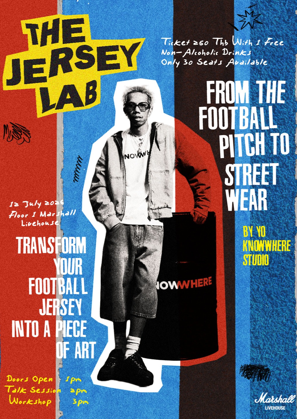 โย KNOWWHERE WORKSHOP : เปลี่ยนเสื้อบอลในตู้ ให้เป็นงานศิลป์บนตัวคุณ