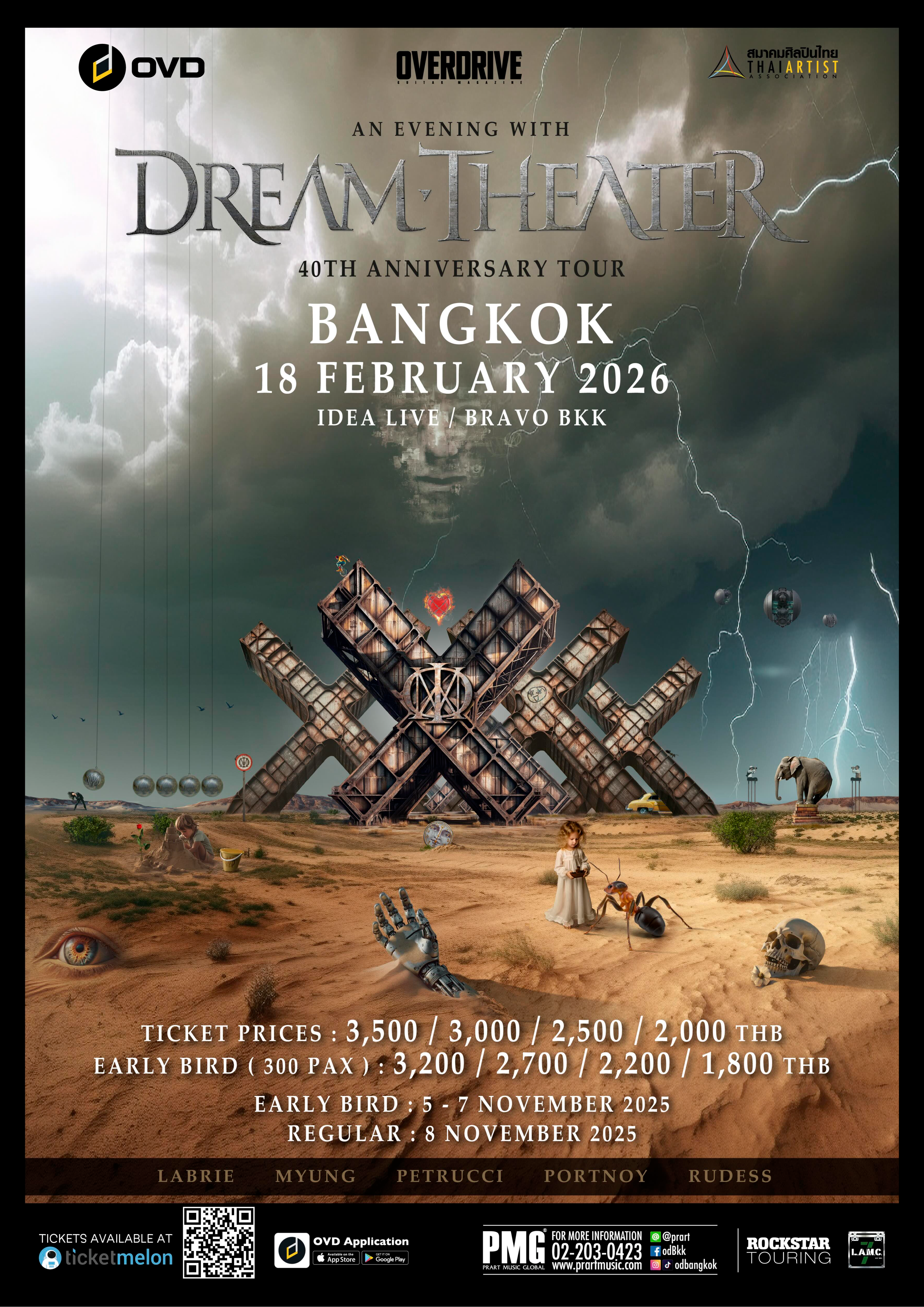 DREAM THEATER 40th Anniversary Tour LIVE IN BANGKOK 2026 - Ticketmelon