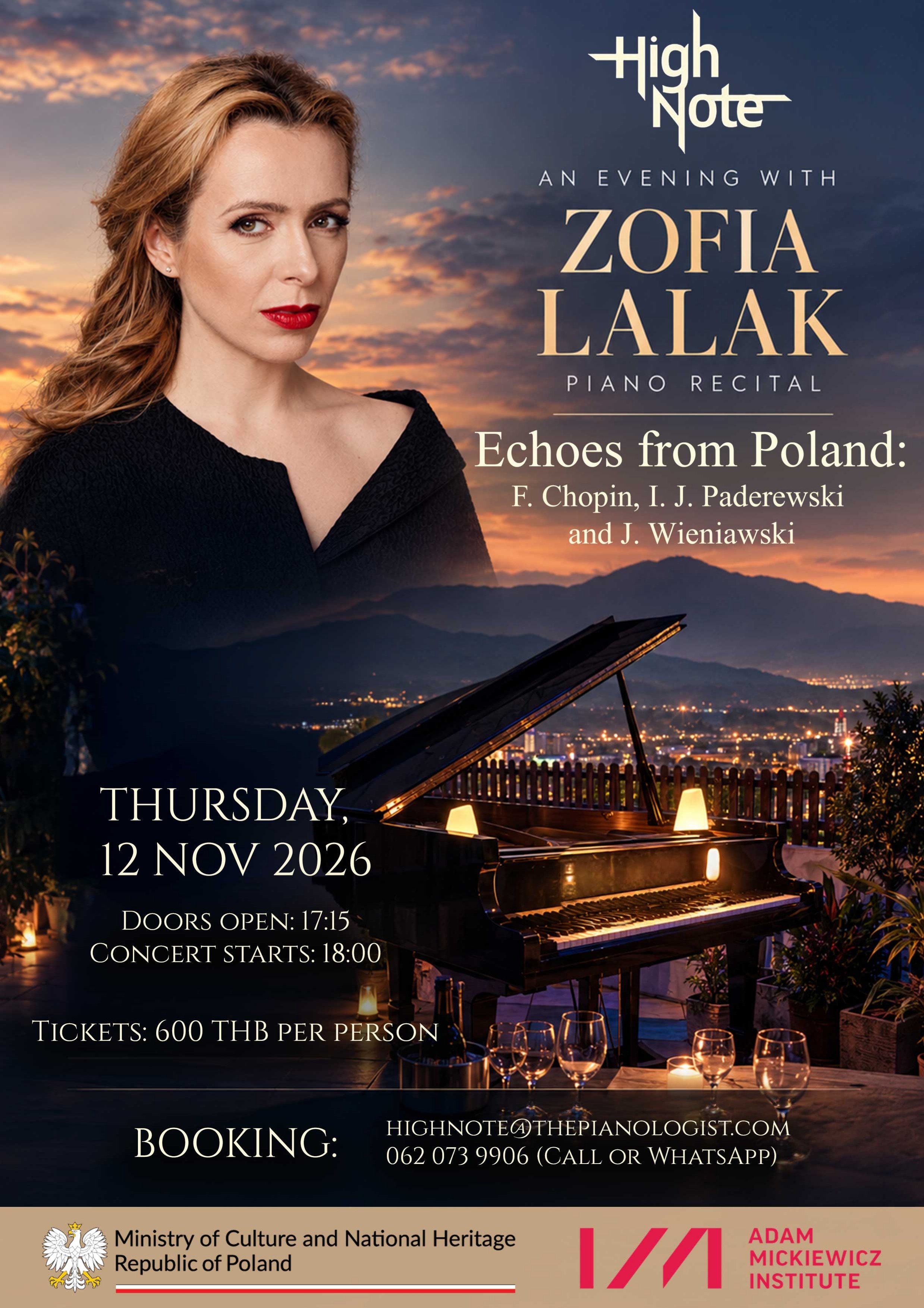 Echoes from Poland - Piano Recital - Zofia Lalak