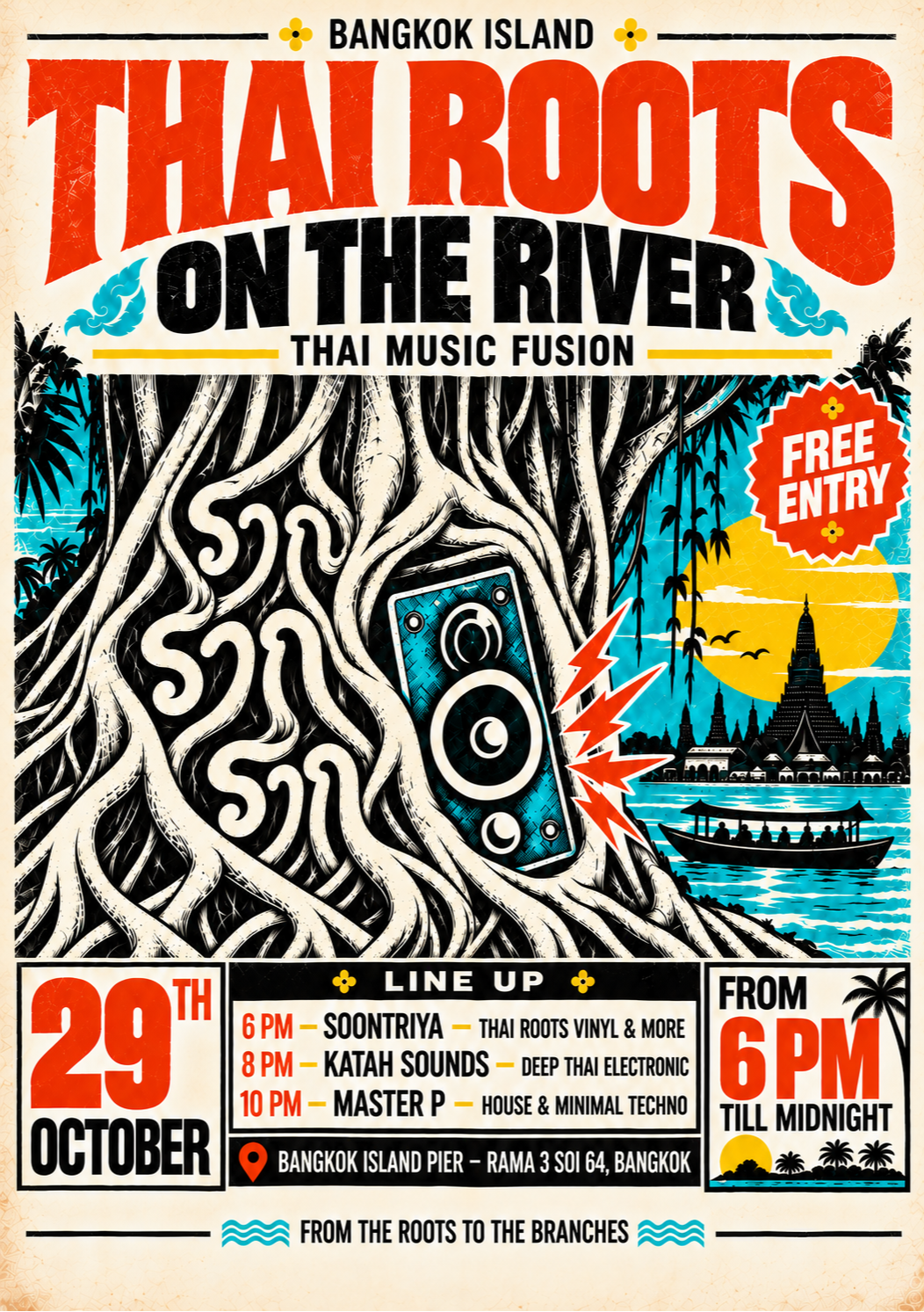 THAI ROOTS ON THE RIVER
