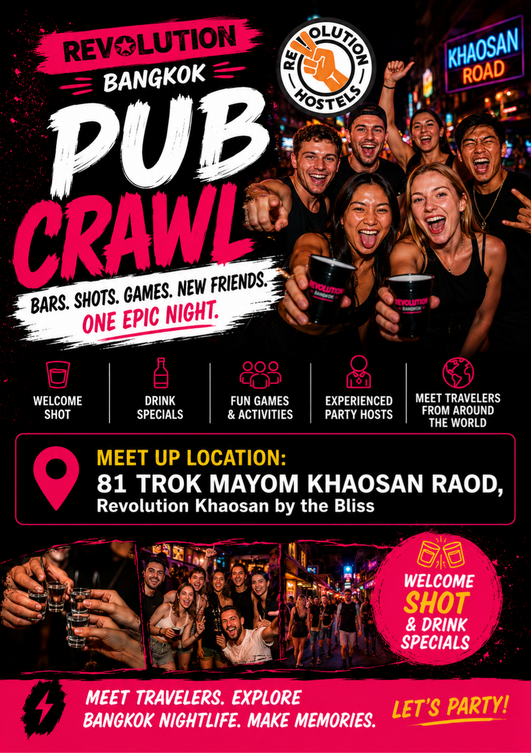 Revolution Bangkok Pub Crawl