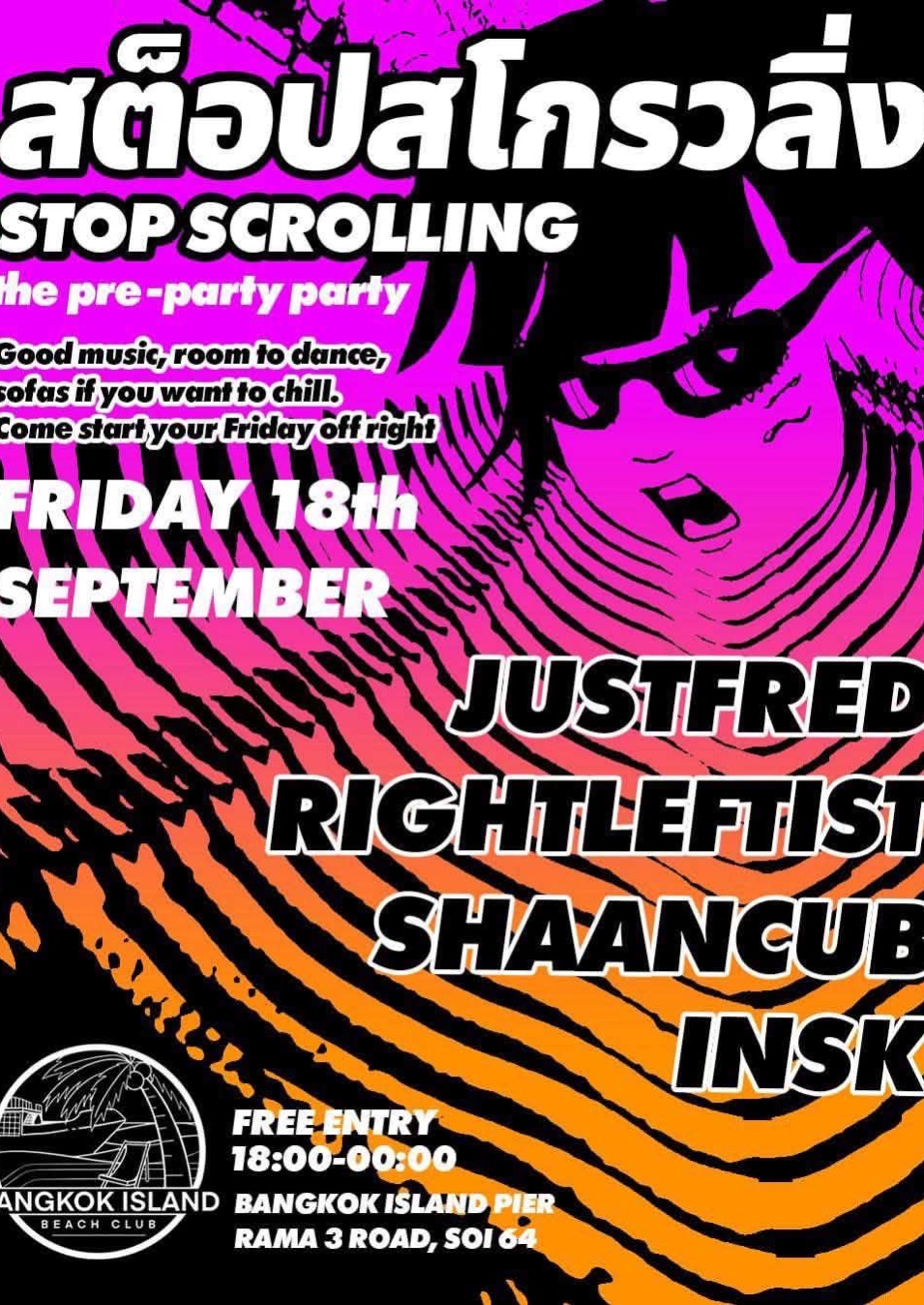 STOP SCROLLING — THE PRE-PARTY PARTY
