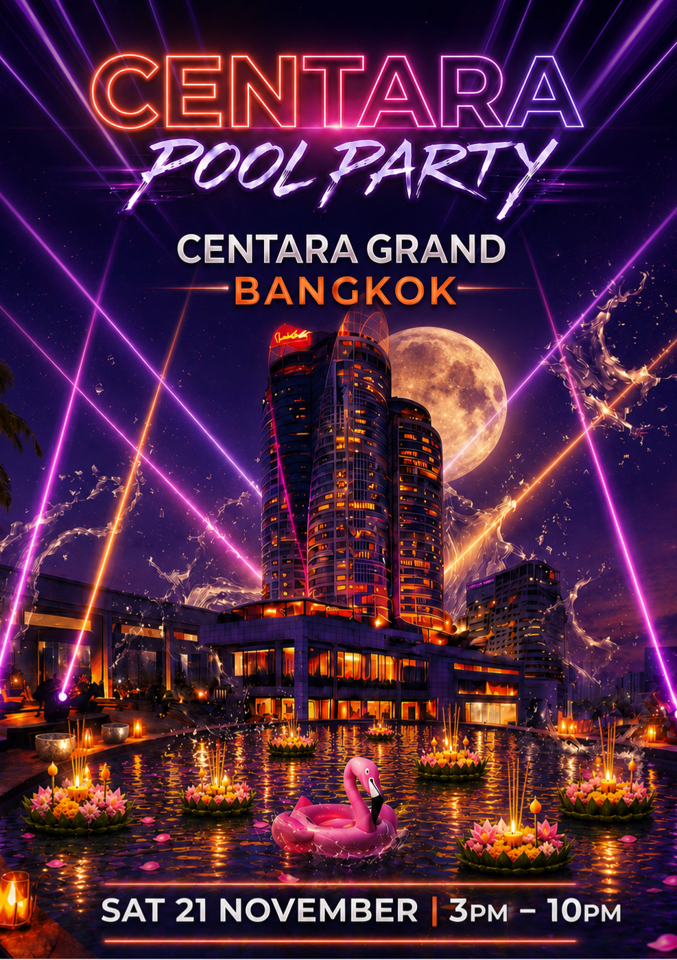 Centara Pool Party – Loy Krathong Edition