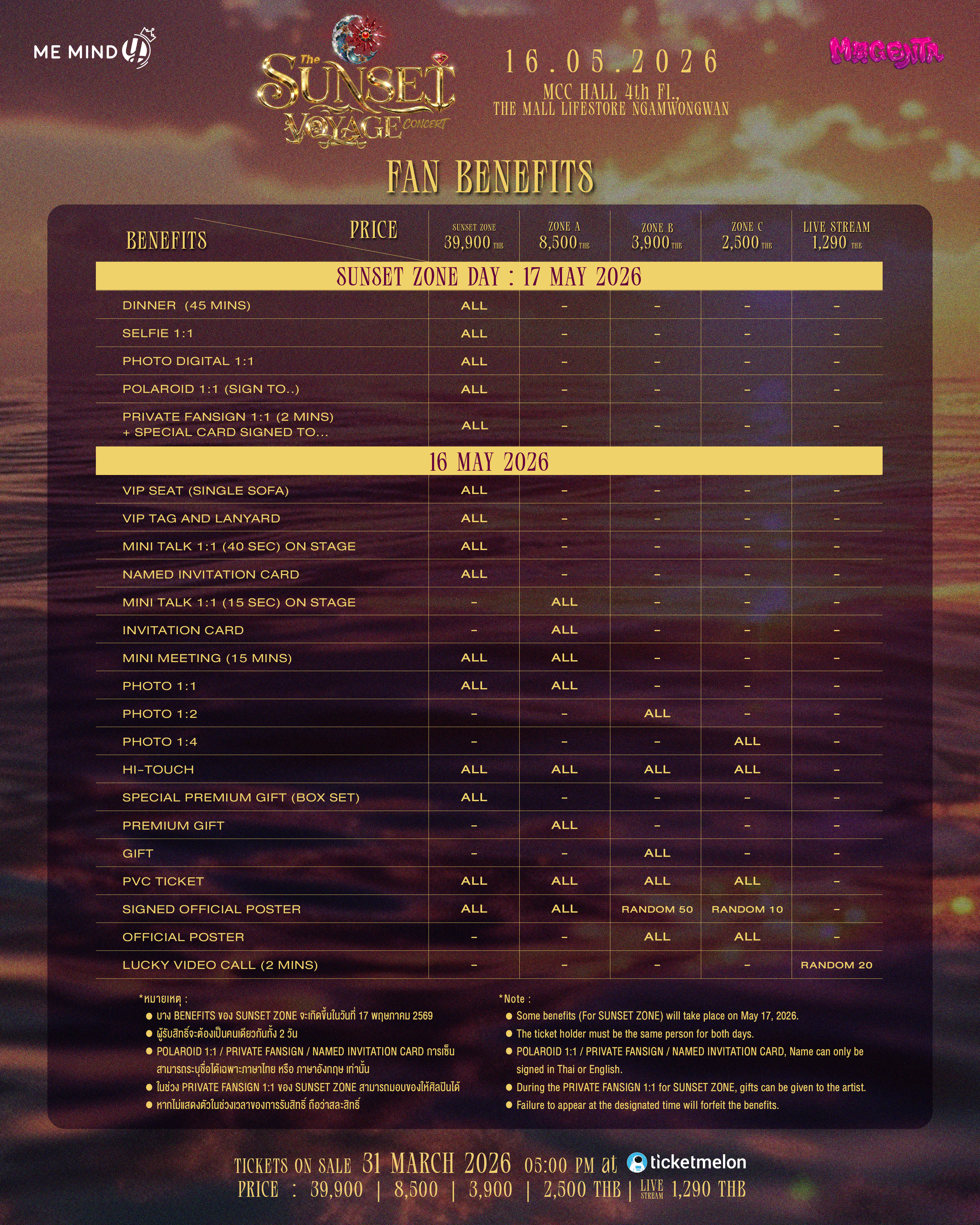 LIVESTREAM) THE SUNSET VOYAGE CONCERT - Ticketmelon