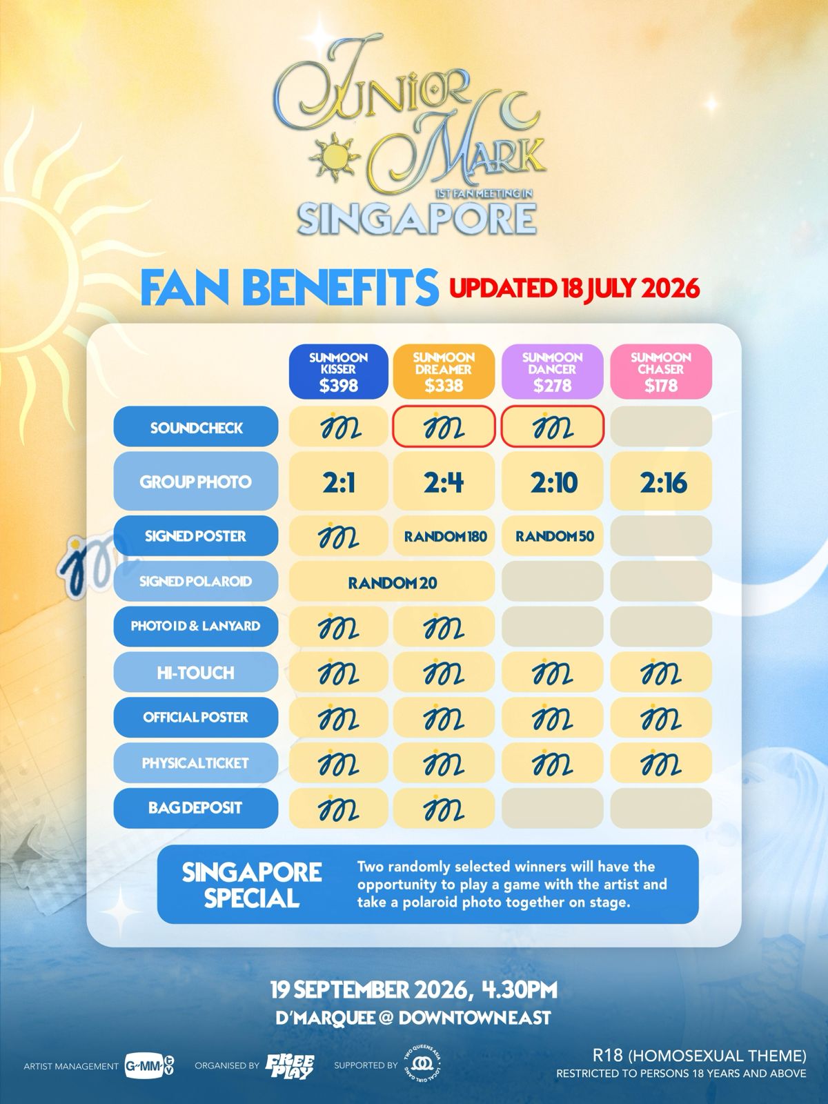 Junior Mark 1st Fan Meeting in Singapore - Ticketmelon