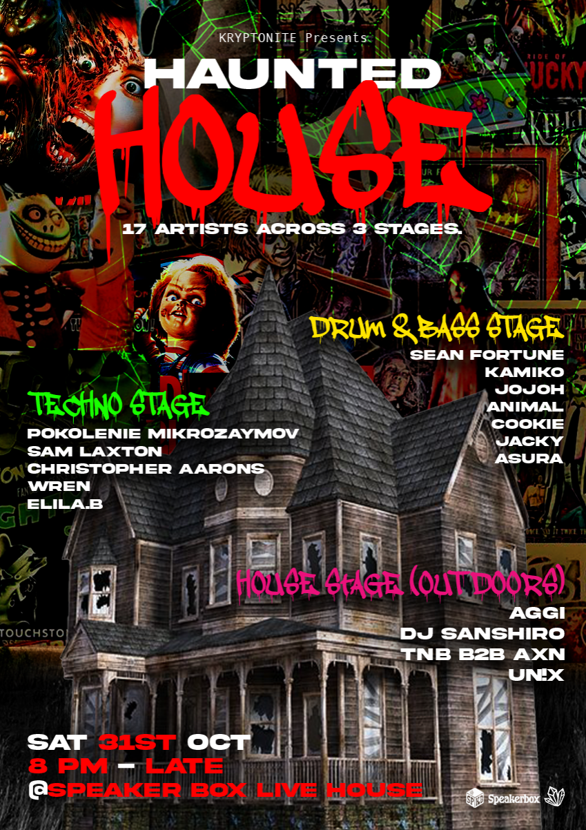 HAUNTED HOUSE | 3 Stages | Techno x DnB x House