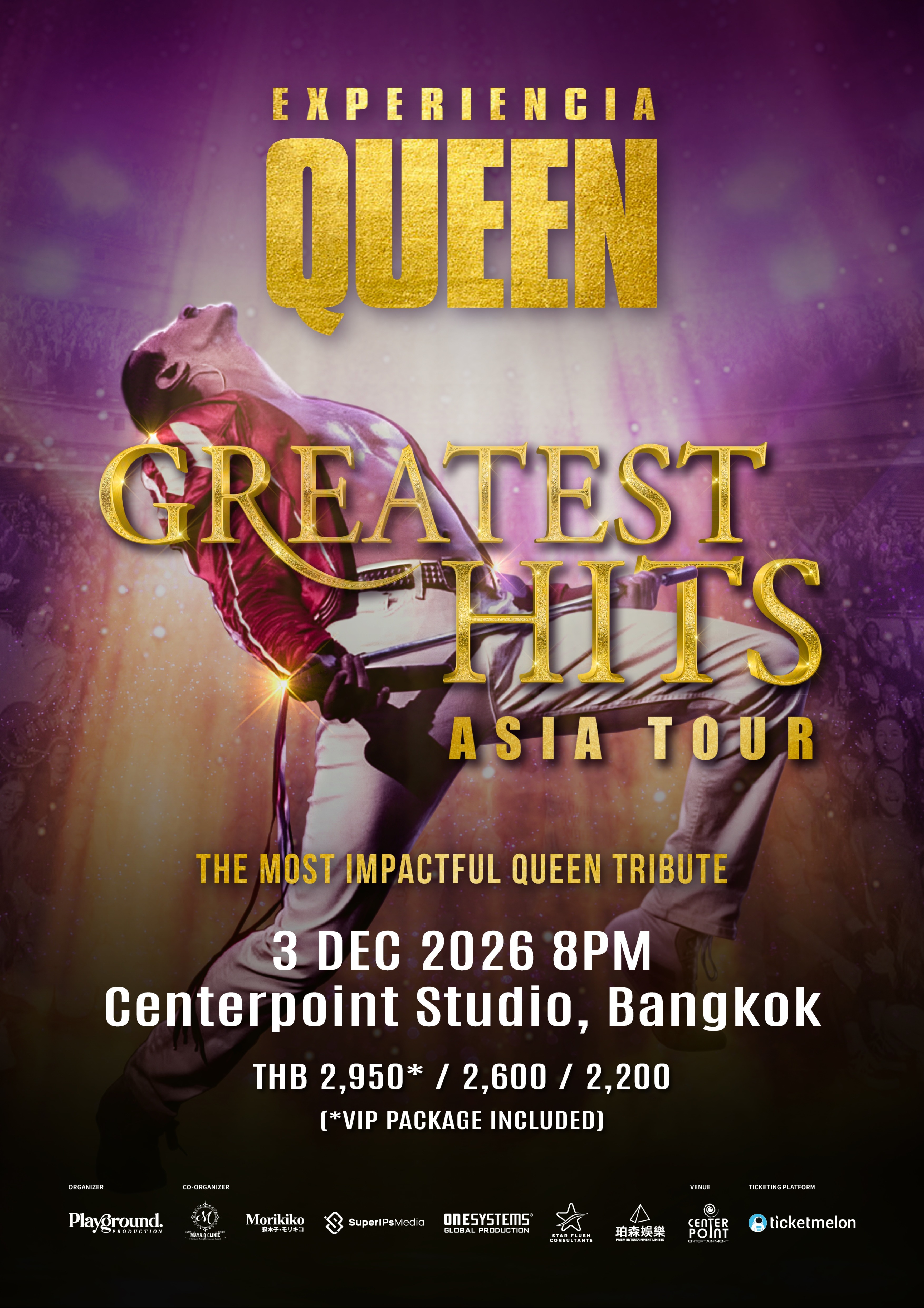 Experiencia Queen Greatest Hits Asia Tour in Bangkok